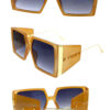 Womens square high fashion plastic sunglasses D1-L2207BY