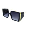 Womens square high fashion plastic sunglasses D1-L2207BY