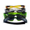 Mens vintage square plastic sunglasses V1-EK2512 - Image 5
