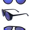 Unisex rounded sideshield plastic sunglasses F1-M2217CH