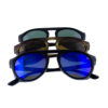 Unisex rounded sideshield plastic sunglasses F1-M2217CH