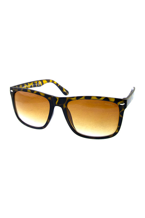 Mens square shaped plastic style sunglasses 1