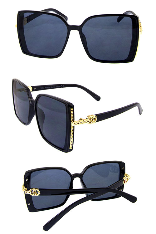 Womens casual square plastic fashion sunglasses G1-L2203YG