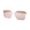 Womens casual square plastic fashion sunglasses D-L2203YG - Image 2