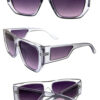 Womens trendy square sideshield sunglasses B2-L2208XR