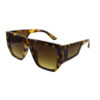 Womens trendy square sideshield sunglasses B2-L2208XR - Image 2