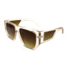Womens trendy square sideshield sunglasses B2-L2208XR - Image 3