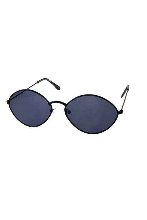 Womens vintage oval shaped metal sunglasses G2-2013CM