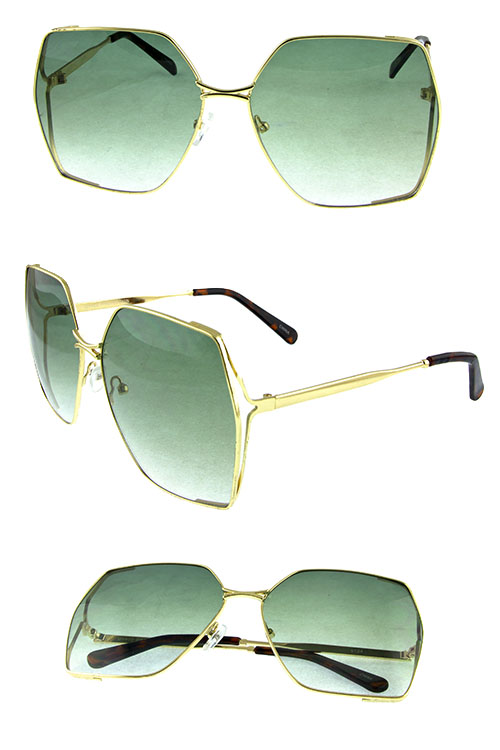Womens square metal fashion sunglasses SA3-5104