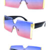 Womens square rimless monolens sunglasses F1-L2212BY