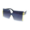 Womens square rimless monolens sunglasses F1-L2212BY - Image 3