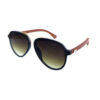 Unisex bamboo aviator fashion sunglasses Y-53111BM - Image 2