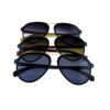 Unisex bamboo aviator fashion sunglasses Y-53111BM - Image 4