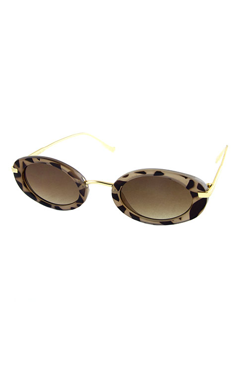 Womens mature rounded plastic sunglasses 1-204008YB - City Sunglass