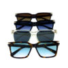 Womens square fashion plastic sunglasses D2-L2302YG - Image 5