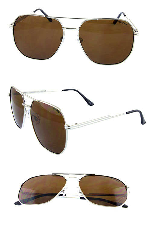 Unisex classic aviator metal sunglasses D4-M82302YP