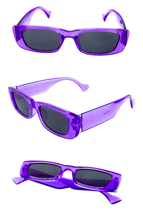 Kids square block fashion plastic sunglasses Y-6666G