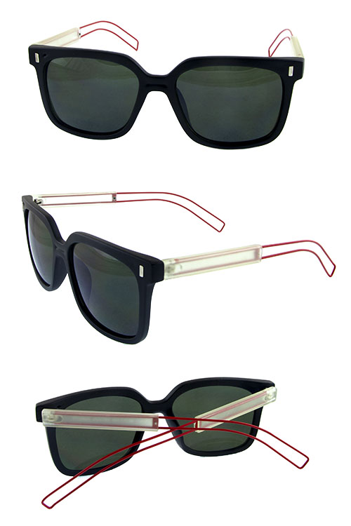 Unisex square plastic retro sunglasses A2-ZT17411