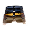 Unisex square block style plastic sunglasses G5-80424 - Image 5