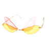 Womens rimless butterfly fashion metal sunglasses D2-5013 - Image 4