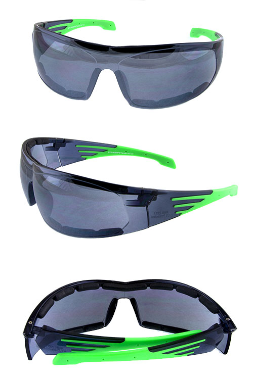 Mens sports square style plastic sunglasses 2-96309FM