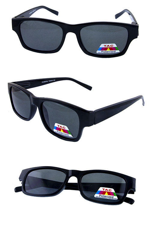 Unisex square plastic polarized sunglasses I3-PC3382POL