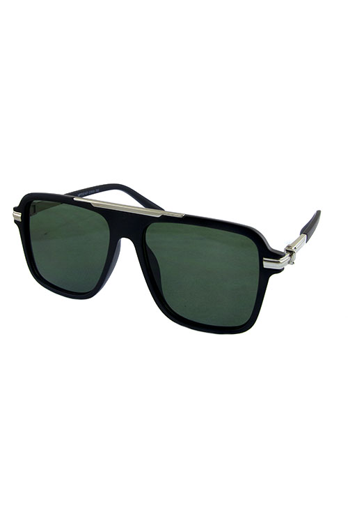 JuicyOrange Designer Navigator Sunglasses - Unisex Square Aviator Style UV400