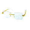 Unisex square rimless snake metal sunglasses F3-5204 - Image 5