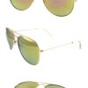 Unisex aviator metal trendy sunglasses R2-YP498026 - Image 2