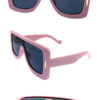 Unisex retro square plastic sunglasses G5-80568