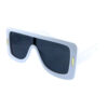 Unisex retro square plastic sunglasses G5-80568 - Image 2