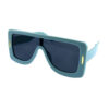 Unisex retro square plastic sunglasses G5-80568 - Image 4