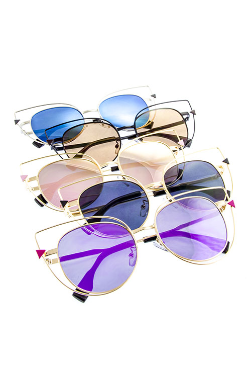 cutout butterfly womens metal sunglasses A5-WL17111 - City Sunglass