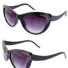 Bling Curved Cat Eye Sunglasses
