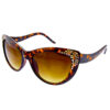 Bling Curved Cat Eye Sunglasses - Image 5