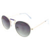 Up-rise Keyhole Round Sunglasses - Image 2
