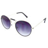 Up-rise Keyhole Round Sunglasses - Image 3