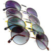Up-rise Keyhole Round Sunglasses - Image 5