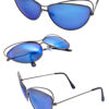Gata III Futuristic Over-Wire Cat Eye Sunglasses - Image 2