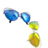 Gata III Futuristic Over-Wire Cat Eye Sunglasses - Image 4